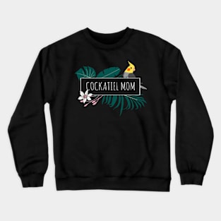 Aesthetic Minimal Cockatiel Mom design Crewneck Sweatshirt